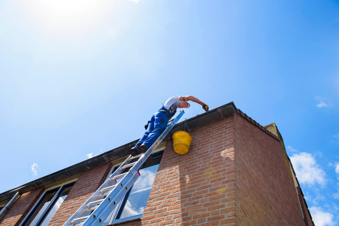 dakgoot reinigen