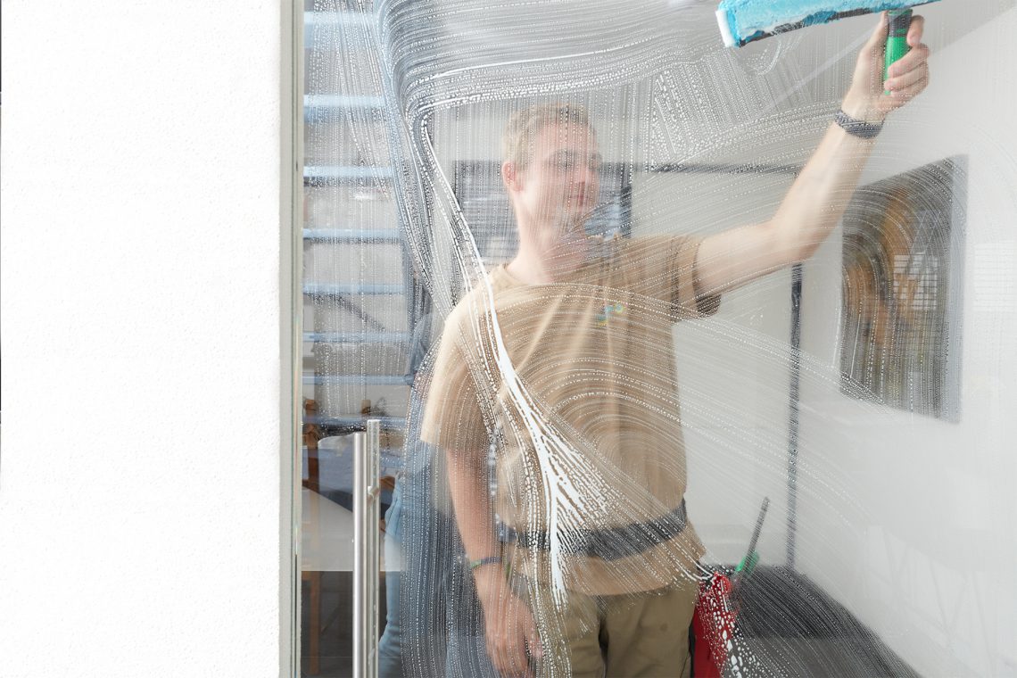glazen wassen binnen