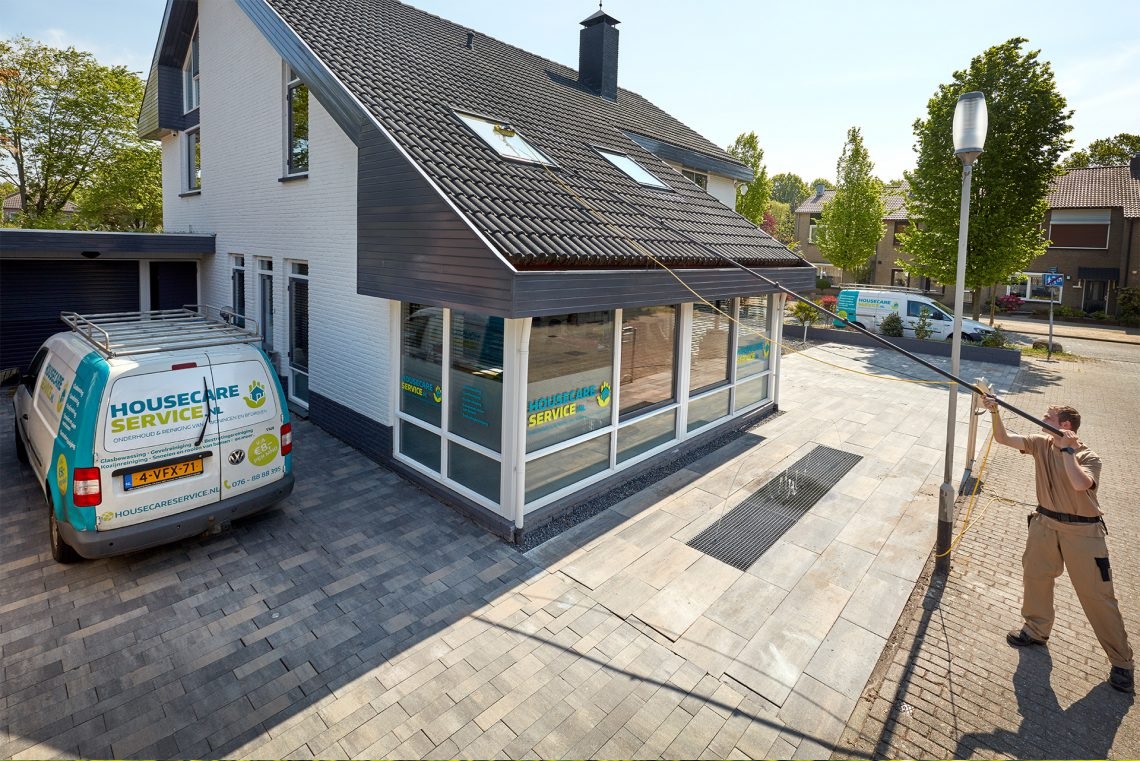 ramen wassen met telescoop